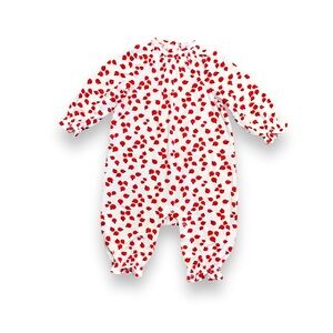 🆕 Angel Dear Bamboo Ladybug Smocked Romper